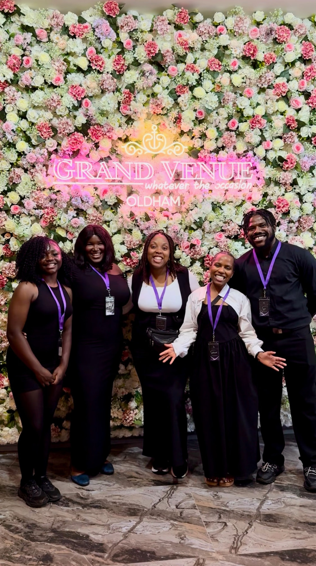 The E-EVENTS team at Grand Venue Oldham